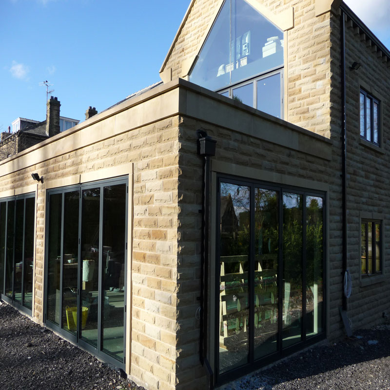 Aluminium bi-folding doors - Leeds - West Yorkshire
